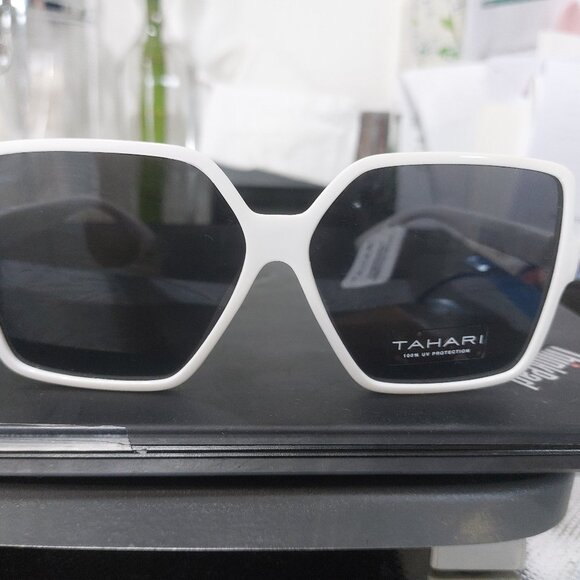 Tahari WHITE Sunglasses Trendy Cool Stylish Summer Shades main image 6